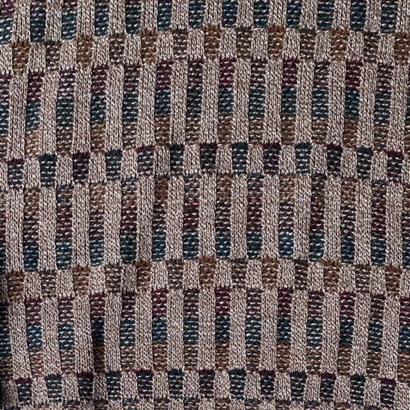 Vintage Eclectic Grandpa Sweater Men Brown Stripes Academia 80s Indie Grunge-XL - Picture 2 of 11